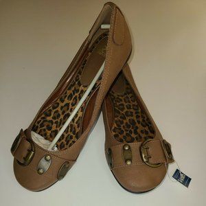 Shiekh Around Town Brown Sugar Shoes Womens Size10 Ballet Flats. New with defect